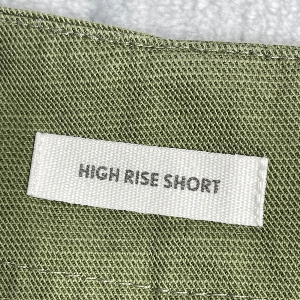 Loft Outlet High Rise Shorts Womens 6 Green Chino Preppy Casual Minimalist - Picture 4 of 9